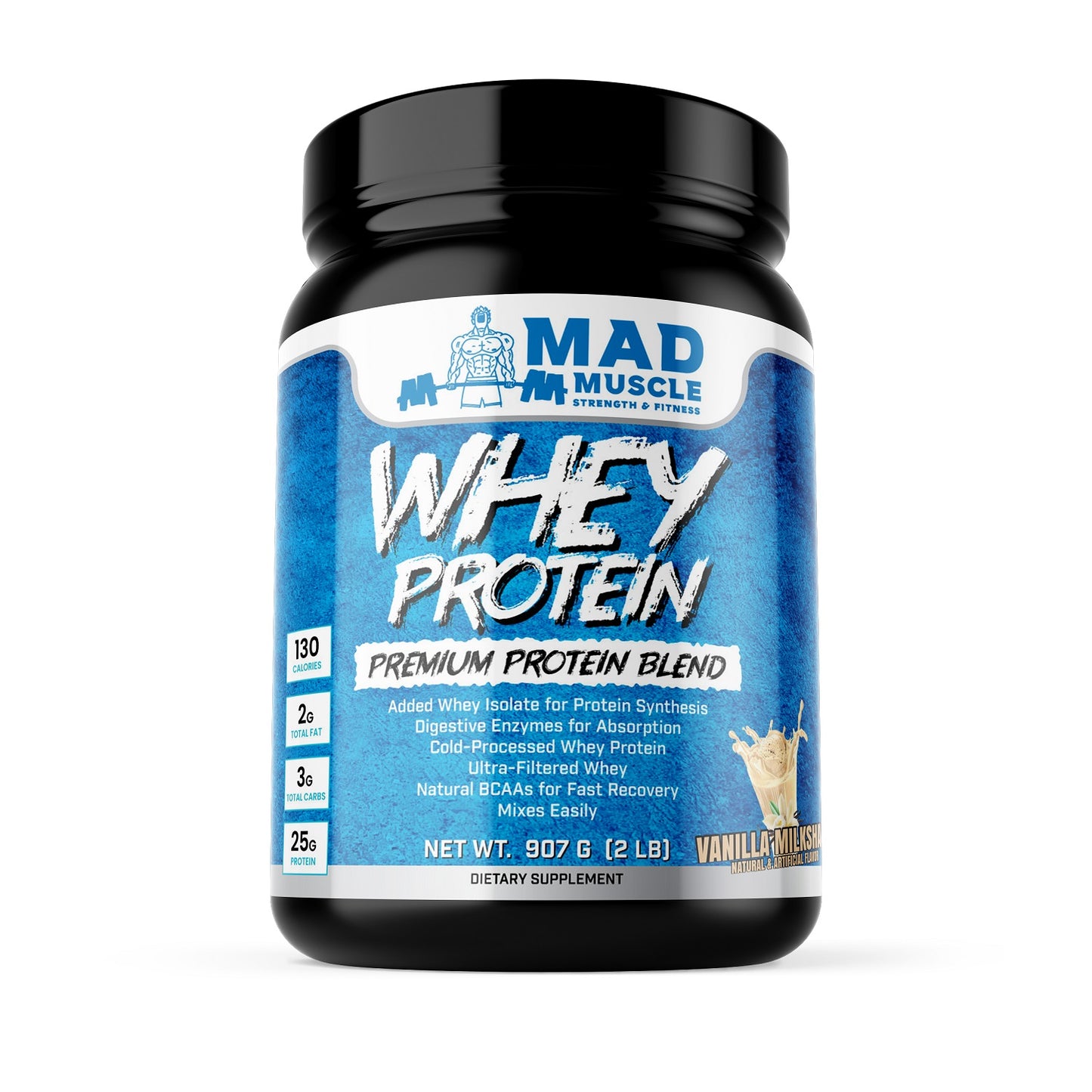 2 lb. Whey Protein- Vanilla Milkshake