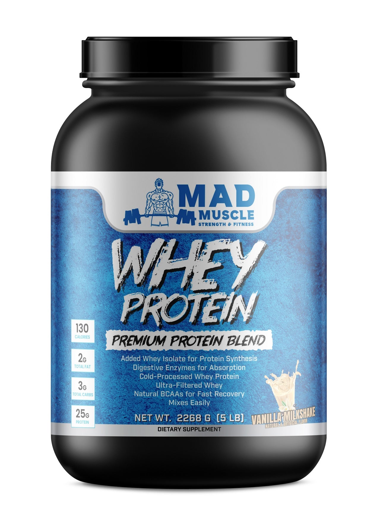 5 lb. Whey Protein- Vanilla Milkshake