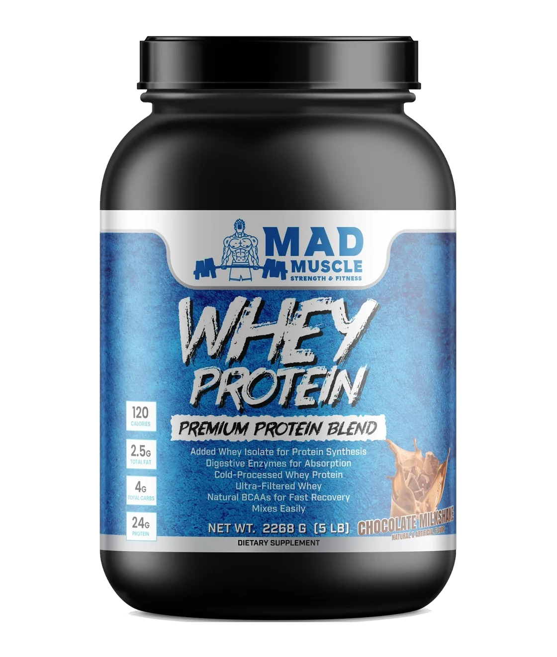 5 lb. Whey Protein-Chocolate Milkshake