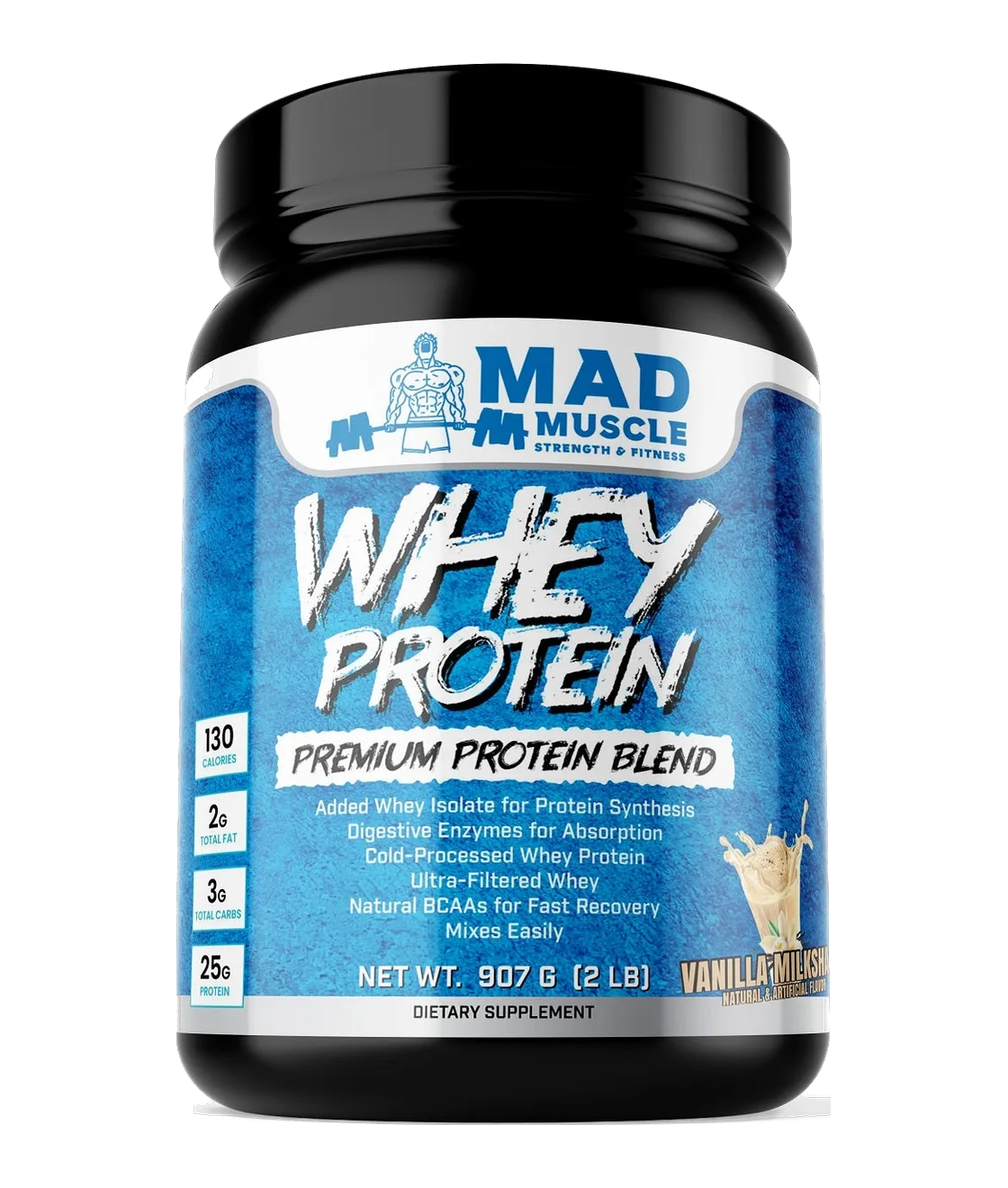 2 lb. Whey Protein- Vanilla Milkshake